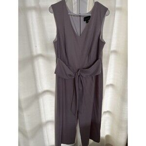 Connected Apparel Women’s Tie-Front Jumpsuit Color Dusty Pink Blush Size 14